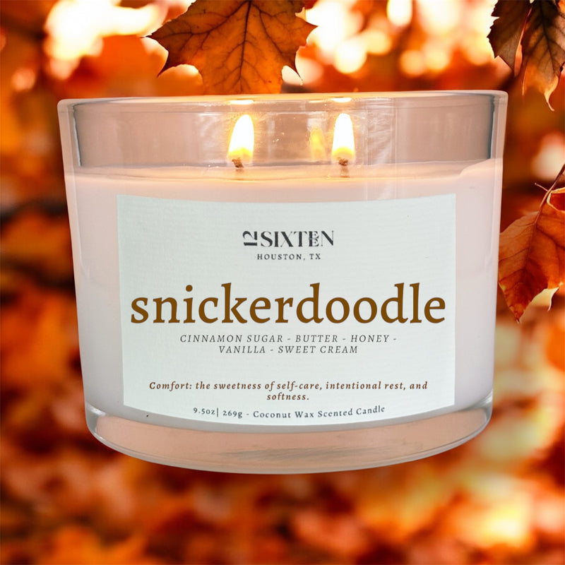 snickerdoodle - Fall Candle: cinnamon sugar, honey butter, vanilla